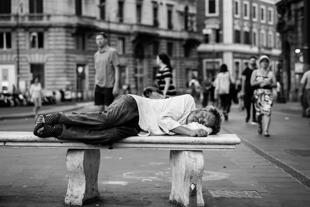homeless man