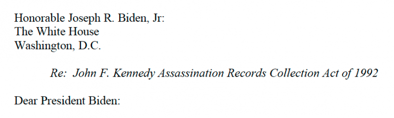 Larry Schnapf&#039;s letter to President Joe Biden